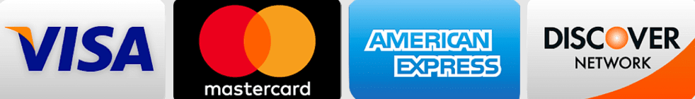 Accepted payment cards